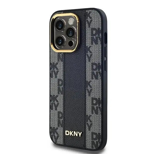 Кейс DKNY Leather Checkered Mono Pattern MagSafe