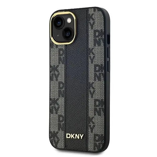 Кейс DKNY Leather Checkered Mono Pattern MagSafe