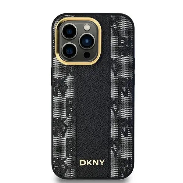 Кейс DKNY Leather Checkered Mono Pattern MagSafe