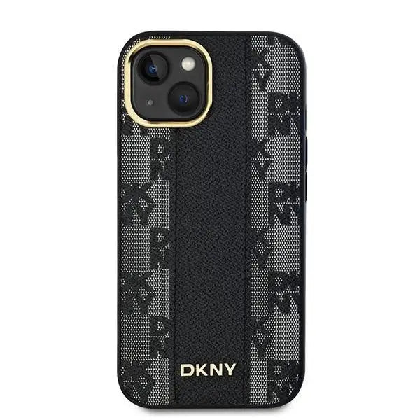 Кейс DKNY Leather Checkered Mono Pattern MagSafe