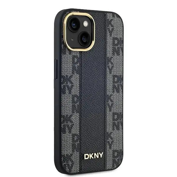 Кейс DKNY Leather Checkered Mono Pattern MagSafe