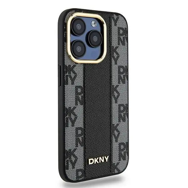 Кейс DKNY Leather Checkered Mono Pattern MagSafe