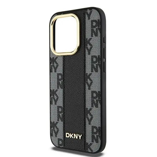 Кейс DKNY Leather Checkered Mono Pattern MagSafe