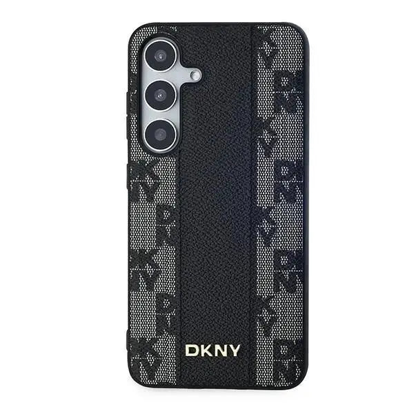 Кейс DKNY Leather Checkered Mono Pattern MagSafe