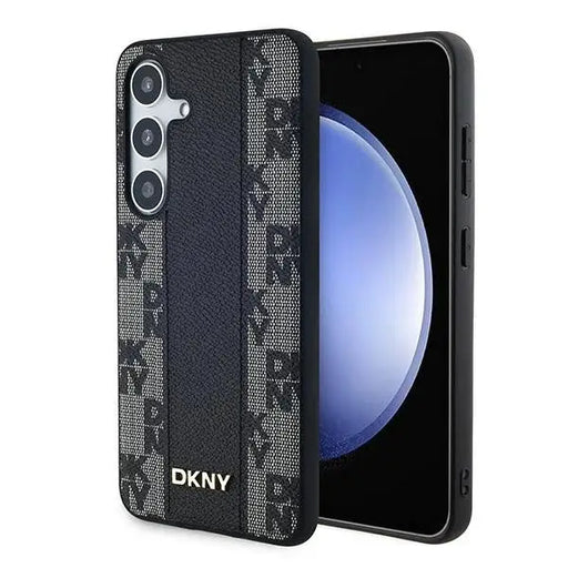 Кейс DKNY Leather Checkered Mono Pattern MagSafe