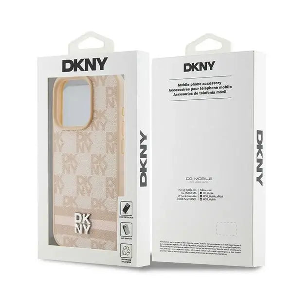 Кейс DKNY Leather Checkered Mono Pattern & Printed