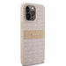 Кейс DKNY Leather Mono Stripe & Metal Logo за iPhone