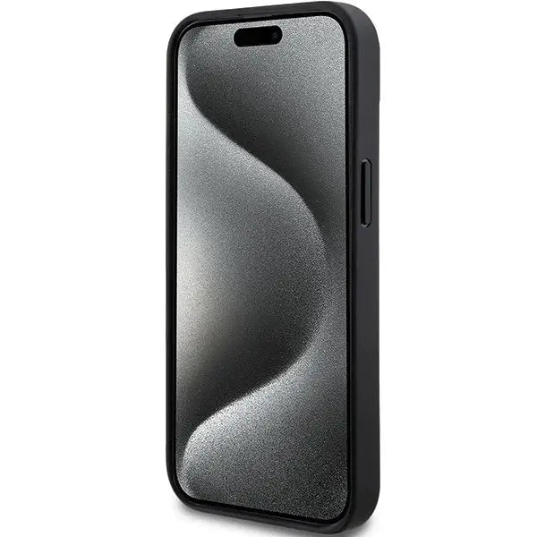 Кейс DKNY Leather Mono Stripe & Metal Logo за iPhone