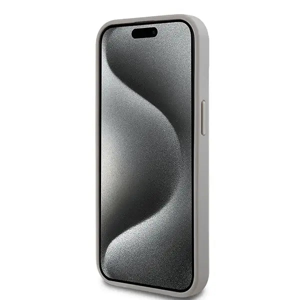 Кейс DKNY Leather Mono Stripe & Metal Logo за iPhone