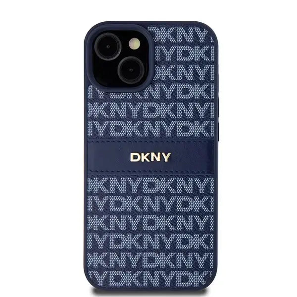 Кейс DKNY Leather Mono Stripe & Metal Logo за iPhone