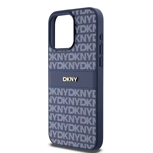 Кейс DKNY Leather Mono Stripe & Metal Logo за iPhone