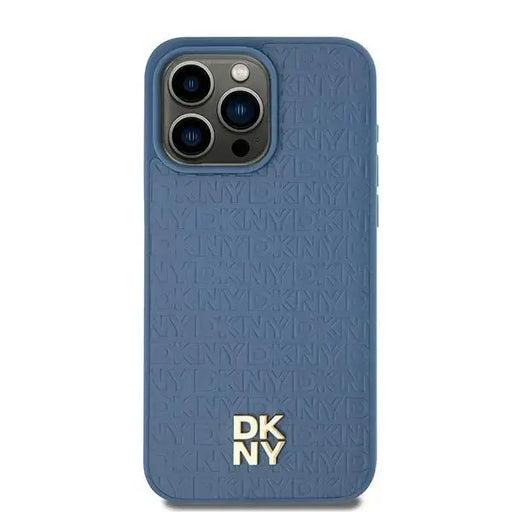 Кейс DKNY Leather Pattern Metal Logo MagSafe