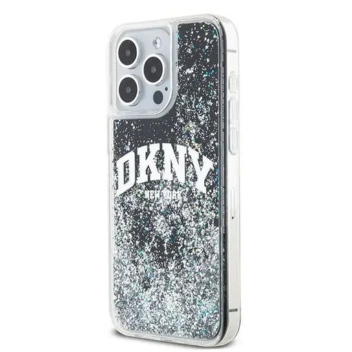 Кейс DKNY Liquid Glitter Big Logo за iPhone 13 Pro Max черен