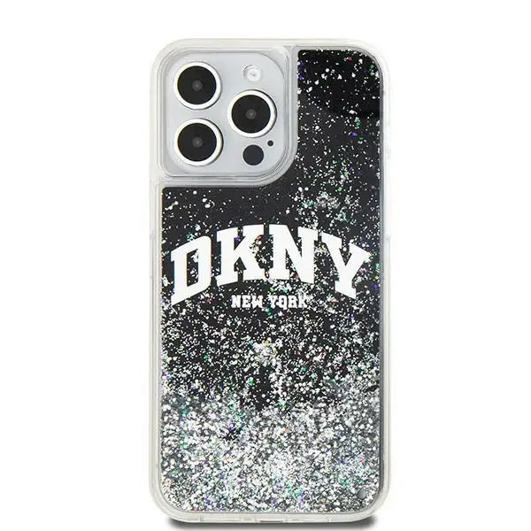 Кейс DKNY Liquid Glitter Big Logo за iPhone 13 Pro Max черен