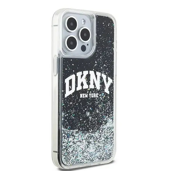 Кейс DKNY Liquid Glitter Big Logo за iPhone 14 Pro Max черен