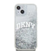 Кейс DKNY Liquid Glitter Big Logo за iPhone 15 / 14 / 13 бял