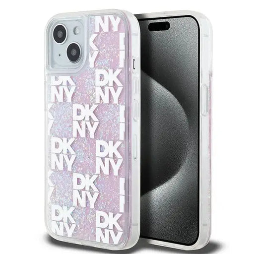 Кейс DKNY Liquid Glitter Multilogo за iPhone 15 / 14