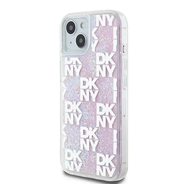 Кейс DKNY Liquid Glitter Multilogo за iPhone 15 / 14