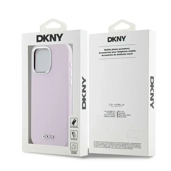 Кейс DKNY Liquid Silicone Small Metal Logo MagSafe