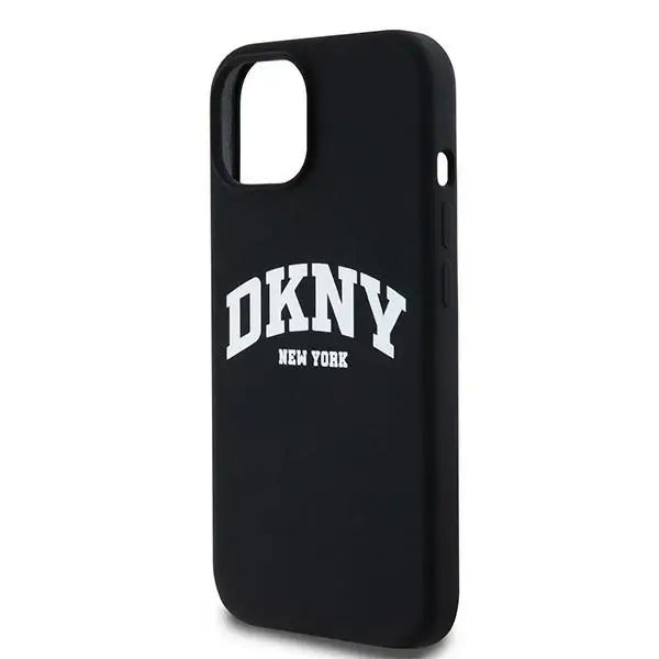 Кейс DKNY Liquid Silicone White Printed Logo MagSafe