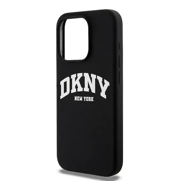 Кейс DKNY Liquid Silicone White Printed Logo MagSafe