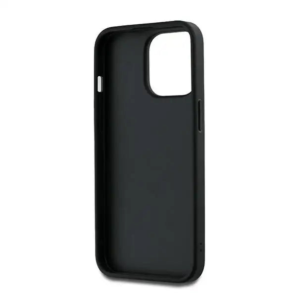 Кейс DKNY Wrist Strap Stock Logo за iPhone 14 Pro черна