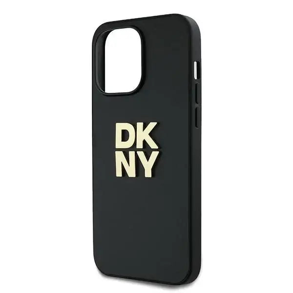 Кейс DKNY Wrist Strap Stock Logo за iPhone 14 Pro черна