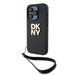 Кейс DKNY Wrist Strap Stock Logo за iPhone 15 Pro черен