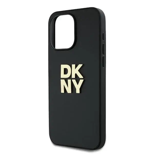 Кейс DKNY Wrist Strap Stock Logo за iPhone 15 Pro Max черна