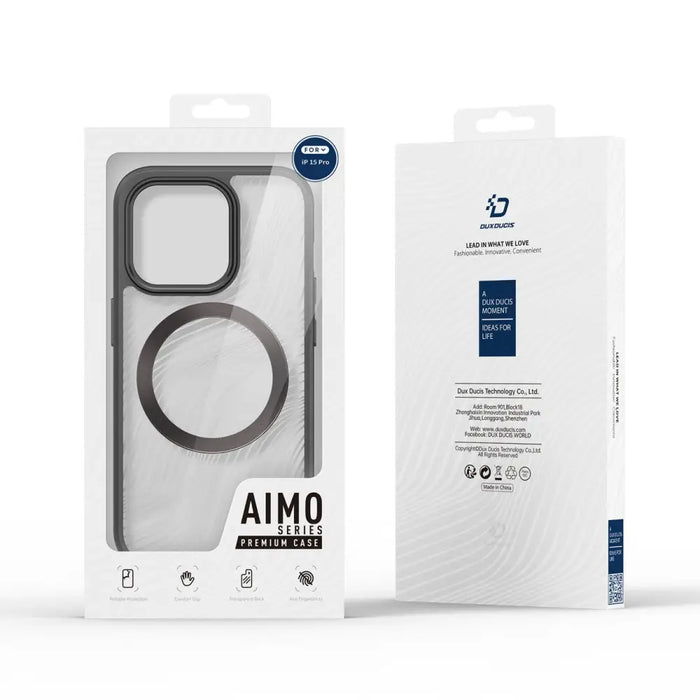 Кейс Dux Ducis Aimo Mag за iPhone 15 Pro черен