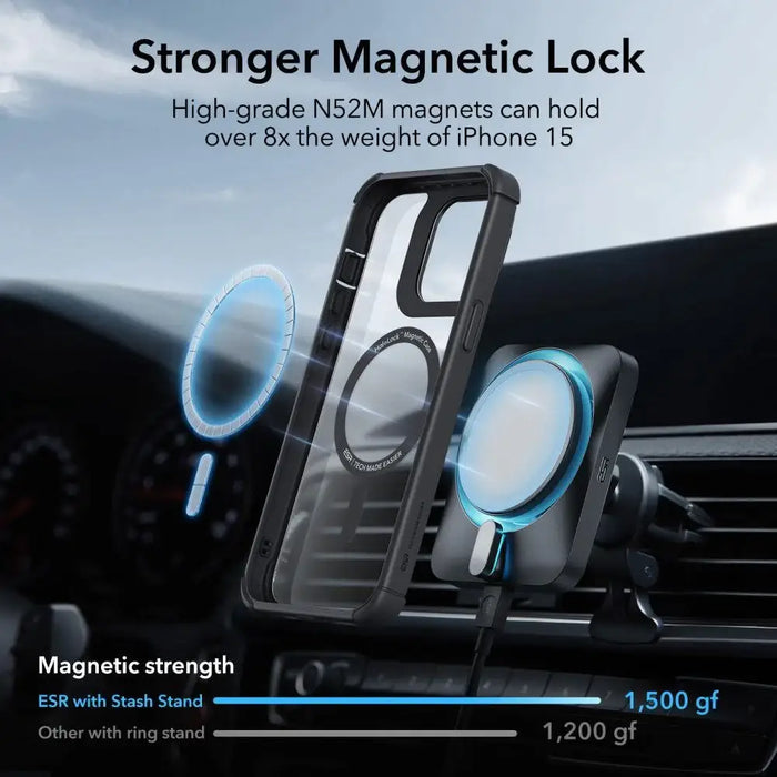 Кейс ESR Armor Tough Kickstand Halolock за iPhone 15