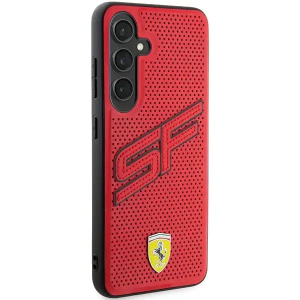 Кейс Ferrari Big SF Perforated за Samsung Galaxy S24 червен