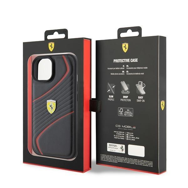 Кейс Ferrari FEHCP15SPTWK за iPhone 15 6.1 черен / черен