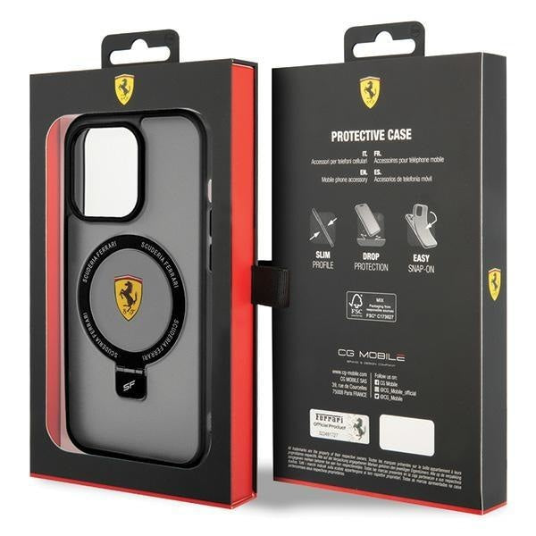 Кейс Ferrari FEHMP15LUSCAK за iPhone 15 Pro 6.1 черен /