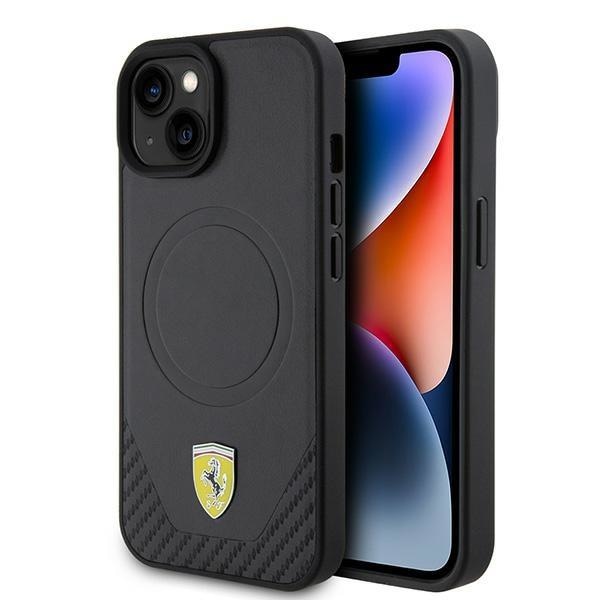 Кейс Ferrari FEHMP15SPTEK за iPhone 15 6.1 черен / черен