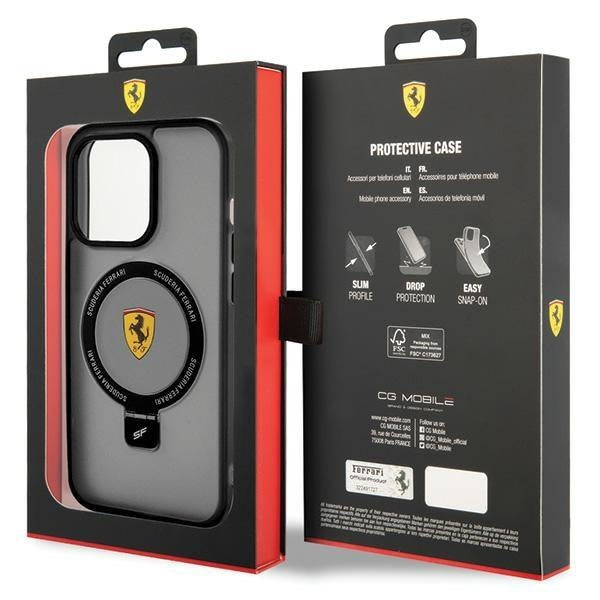 Кейс Ferrari FEHMP15XUSCAK за iPhone 15 Pro Max 6.7 черен /