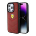 Кейс Ferrari Leather Stitched Lines за iPhone 15 Pro червен