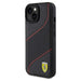 Кейс Ferrari Perforated Waves Metal Logo за iPhone 15