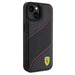 Кейс Ferrari Perforated Waves Metal Logo за iPhone 15