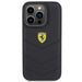 Кейс Ferrari Quilted Metal Logo за iPhone 15 Pro черен