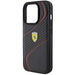 Кейс Ferrari Twist Metal Logo за iPhone 15 Pro черен