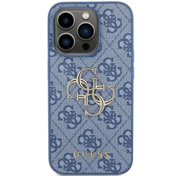 Кейс Guess 4G Big Metal Logo за iPhone 15 Pro Max син