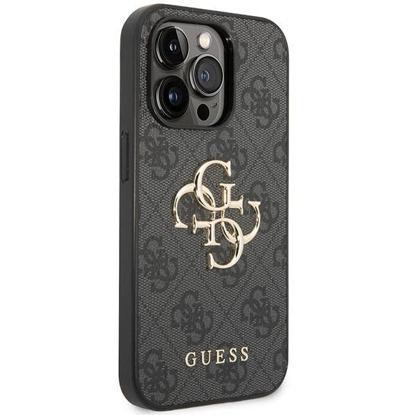 Кейс Guess 4G Big Metal Logo за iPhone 15 Pro Max сив