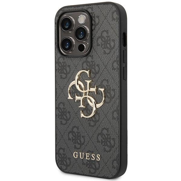 Кейс Guess 4G Big Metal Logo за iPhone 15 Pro Max сив