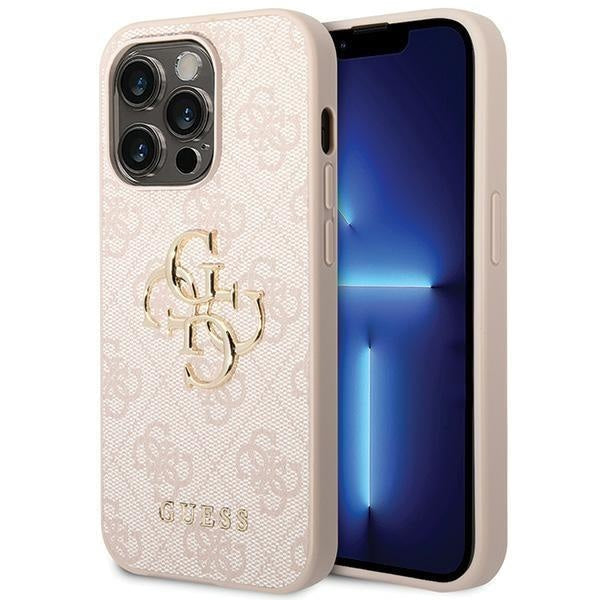 Кейс Guess 4G Big Metal Logo за iPhone 15 Pro розов