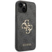 Кейс Guess 4G Big Metal Logo за iPhone 15 сив