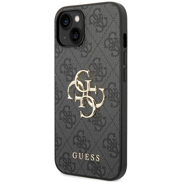 Кейс Guess 4G Big Metal Logo за iPhone 15 сив