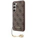 Кейс Guess 4G Charms Collection за Samsung Galaxy A35 кафяв