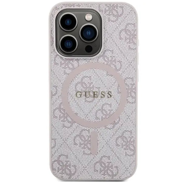 Кейс Guess 4G Collection Leather Metal Logo MagSafe