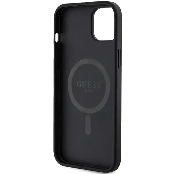 Кейс Guess 4G Collection Leather Metal Logo MagSafe